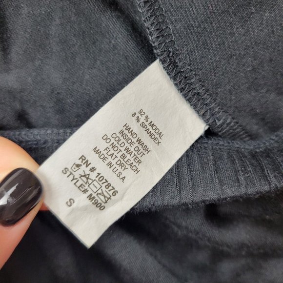 Comfy USA Pants Womens Small Black Lagenlook Harem Knit Dressy Ankle - Picture 8 of 9